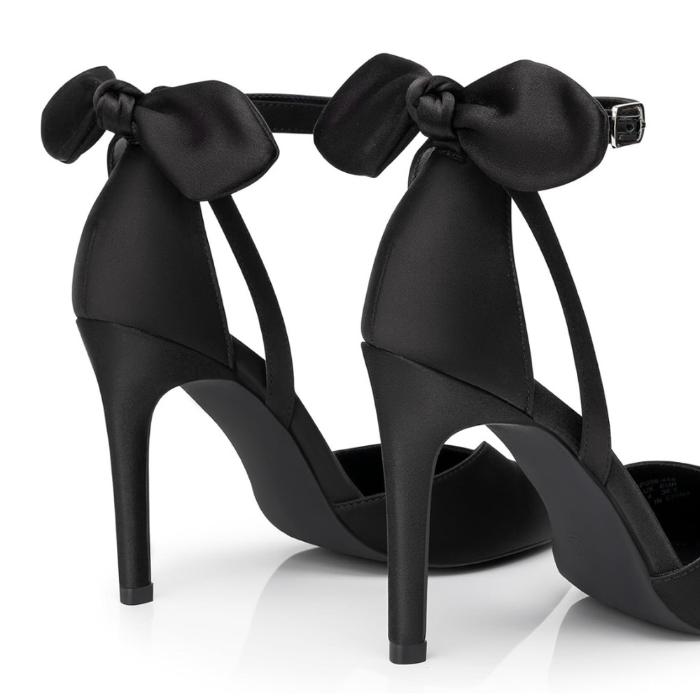 NIB Stiletto High Heels with Bow Knot Sz 9.5 - Picture 2 of 5